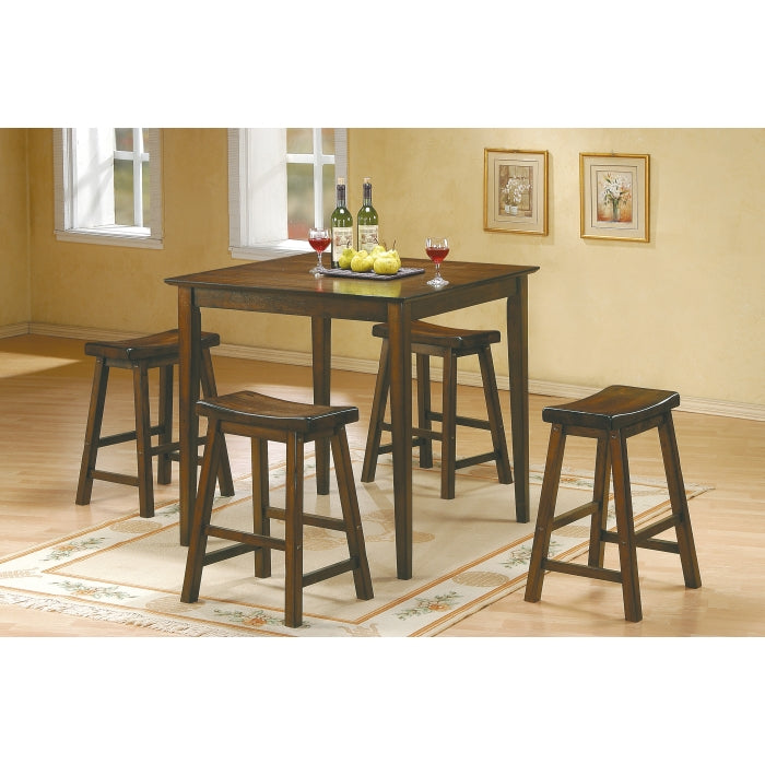 Saddleback Warm Cherry Counter Height Stool, Set of 2
