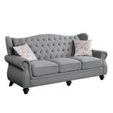 Hannes Gray Fabric Sofa