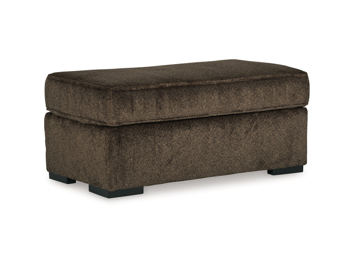 Aylesworth Chocolate Sofa, Loveseat, Oversized Chair And Ottoman