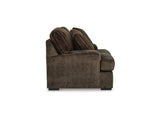 Aylesworth Chocolate Sofa, Loveseat, Oversized Chair And Ottoman