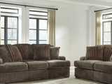 Aylesworth Chocolate Sofa And Loveseat