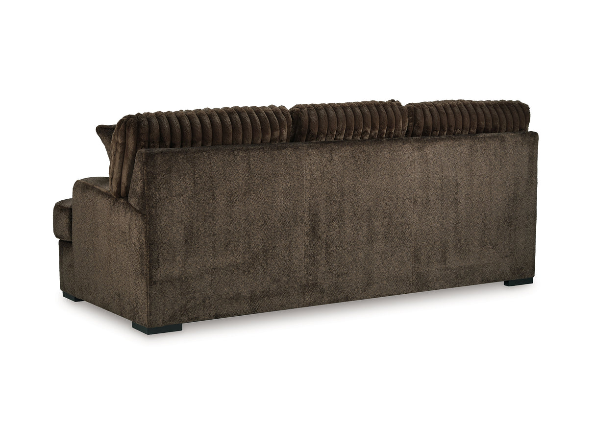 Aylesworth Chocolate Sofa And Loveseat