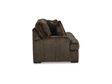 Aylesworth Chocolate Sofa, Loveseat, Oversized Chair And Ottoman