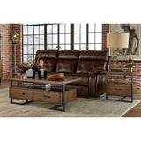 Sedley Walnut/Rustic Black Cocktail Table