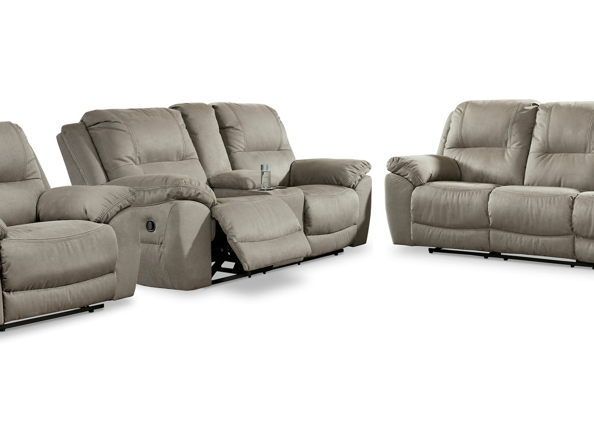 Next-Gen Gaucho Putty Power Reclining Sofa And Loveseat