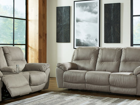 Next-Gen Gaucho Putty Power Reclining Sofa And Loveseat