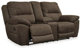 Next-Gen Espresso Gaucho Reclining Loveseat With Console
