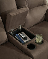 Next-Gen Espresso Gaucho Reclining Loveseat With Console