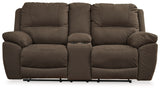 Next-Gen Espresso Gaucho Reclining Loveseat With Console