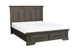 Toulon Eastern King Platform Bed With Footboard Storage