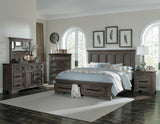 Toulon Eastern King Platform Bed With Footboard Storage