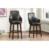 Bayshore Brown Swivel Counter Height Chair