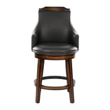Bayshore Brown Swivel Counter Height Chair