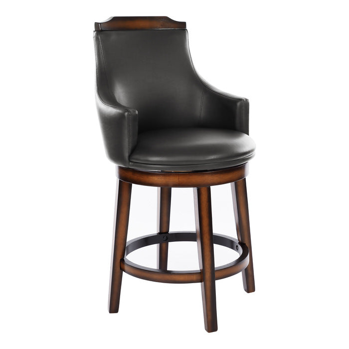 Bayshore Brown Swivel Counter Height Chair
