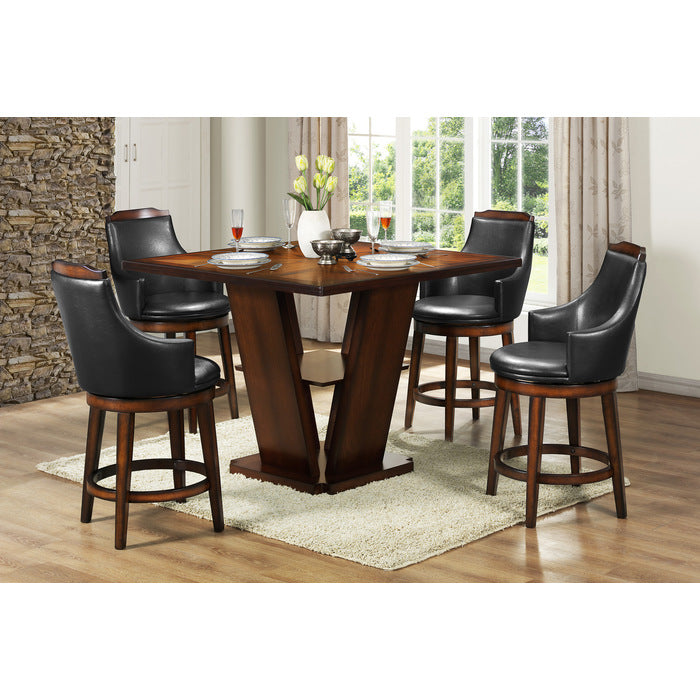 Bayshore Brown Swivel Counter Height Chair