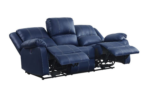 Zuriel Blue Synthetic Leather Sofa