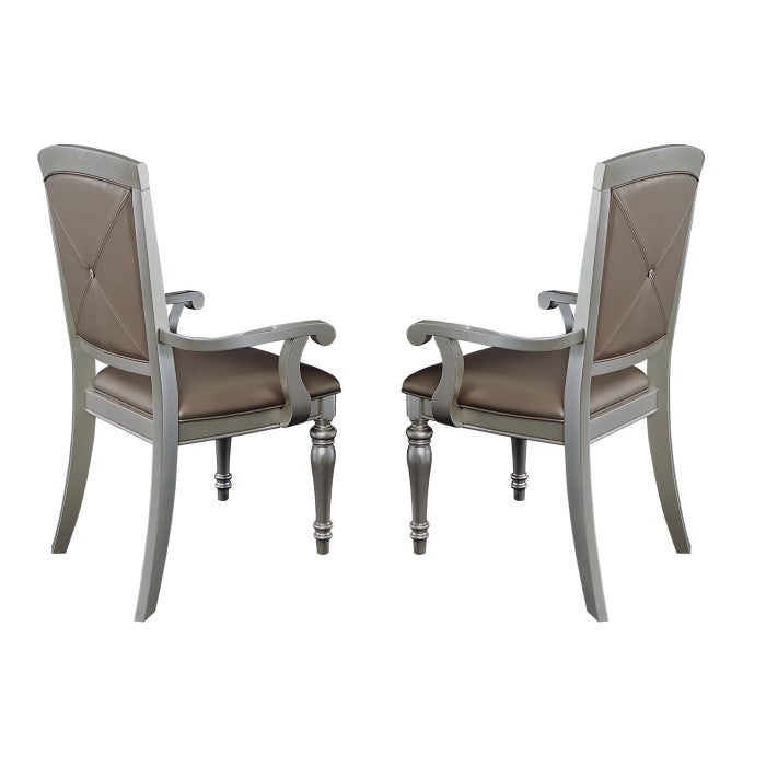 Orsina Silver Arm Chair
