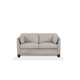 Matias Dusty White Leather Loveseat