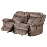 Zubaida Two Tone Chocolate Velvet Loveseat