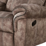 Zubaida Two Tone Chocolate Velvet Loveseat