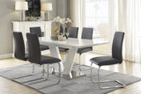 Yannis White High Gloss Dining Table