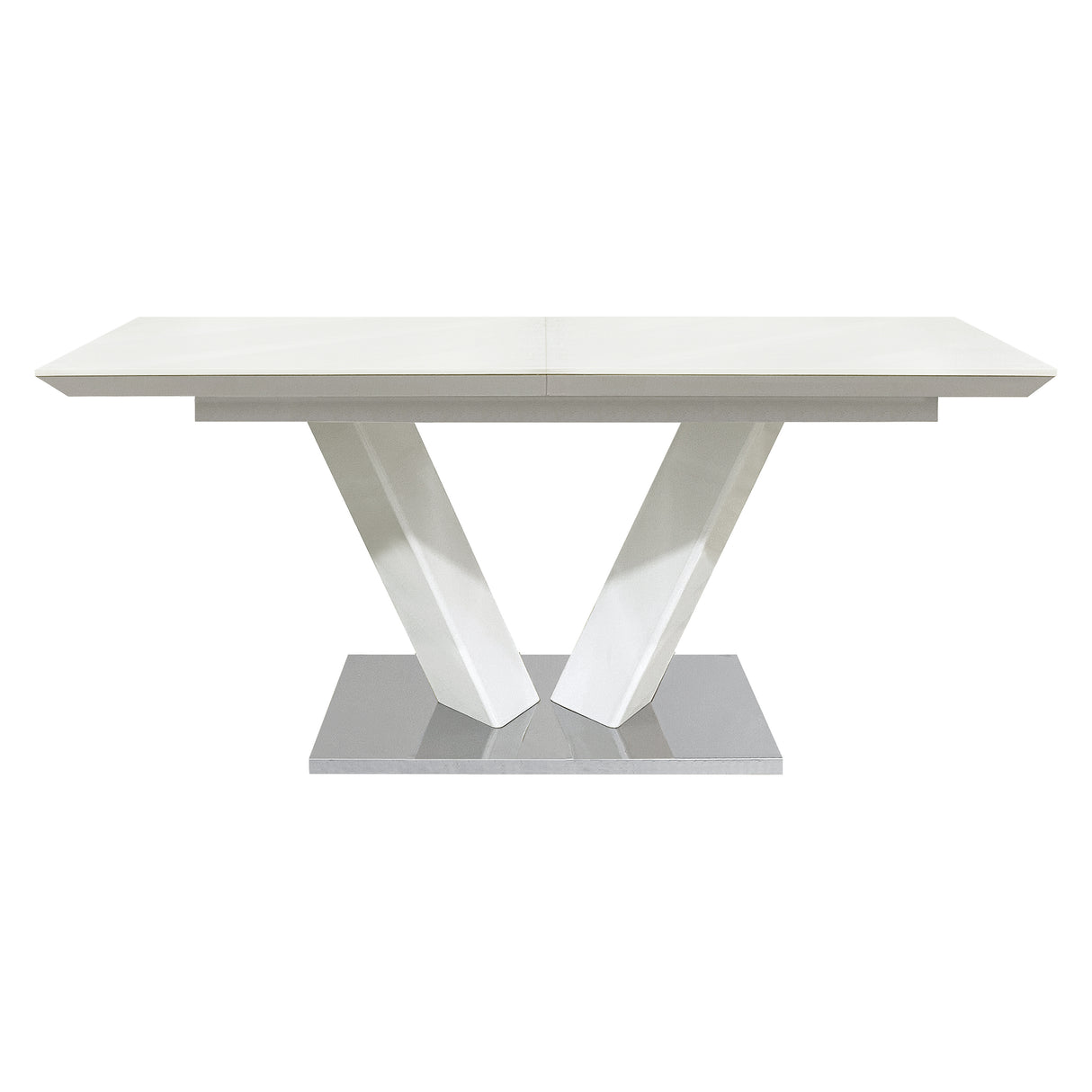 Yannis White High Gloss Dining Table