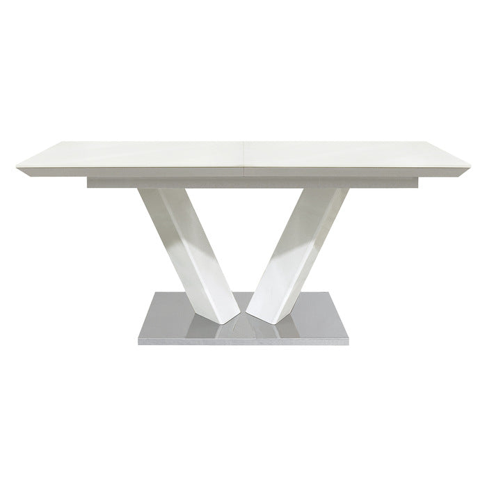 Yannis White High Gloss Dining Table