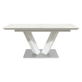 Yannis White High Gloss Dining Table