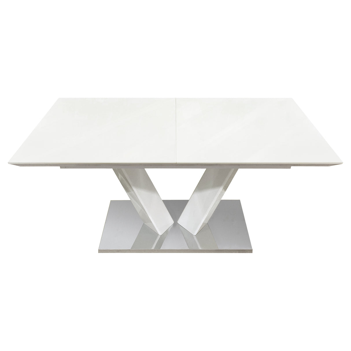Yannis White High Gloss Dining Table