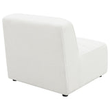 Sunny Upholstered  Armless Chair Natural