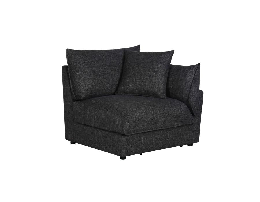 Sasha Upholstered RAF Chair Barely Black