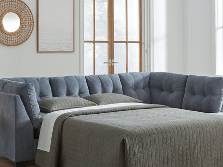 Marleton Denim 2-Piece Sleeper Right-Arm Facing Sectional With Chaise