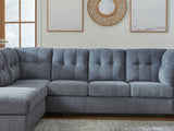 Marleton Denim 2-Piece Left-Arm Facing Sectional With Chaise