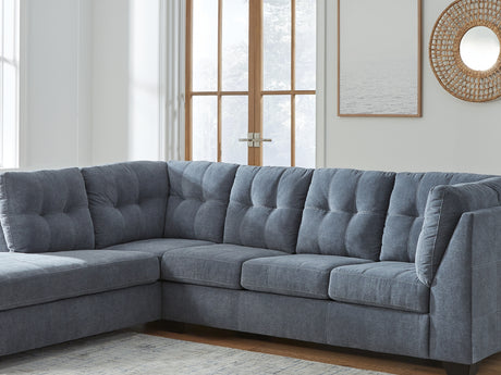 Marleton Denim 2-Piece Left-Arm Facing Sectional With Chaise