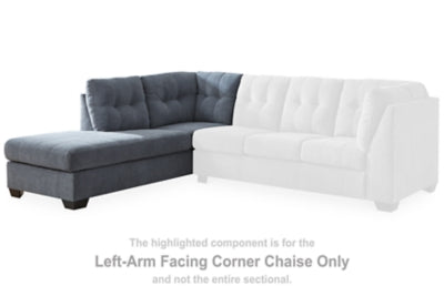 Marleton Denim Left-Arm Facing Corner Chaise