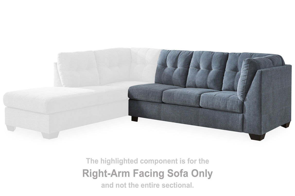 Marleton Denim Right-Arm Facing Sofa