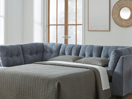 Marleton Denim 2-Piece Sleeper Left-Arm Facing Sectional With Chaise