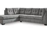 Marleton Gray 2-Piece Sleeper Left-Arm Facing Sectional With Chaise
