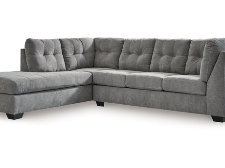 Marleton Gray 2-Piece Sleeper Left-Arm Facing Sectional With Chaise
