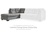 Marleton Gray Left-Arm Facing Corner Chaise