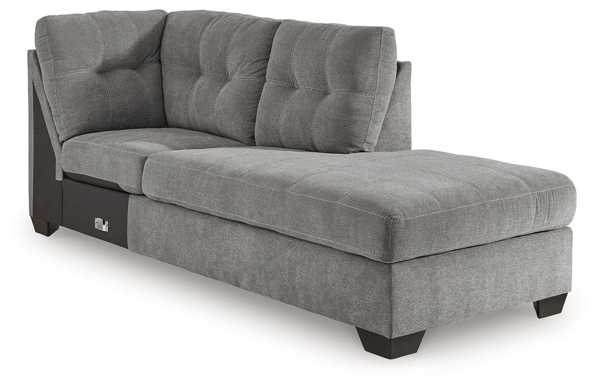 Marleton Gray Right-Arm Facing Corner Chaise