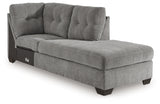 Marleton Gray Right-Arm Facing Corner Chaise