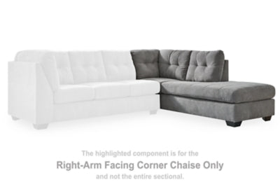 Marleton Gray Right-Arm Facing Corner Chaise