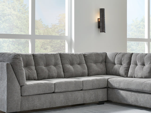 Marleton Gray 2-Piece Right-Arm Facing Sectional With Chaise