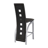 Sona Black/Silver Counter Chair