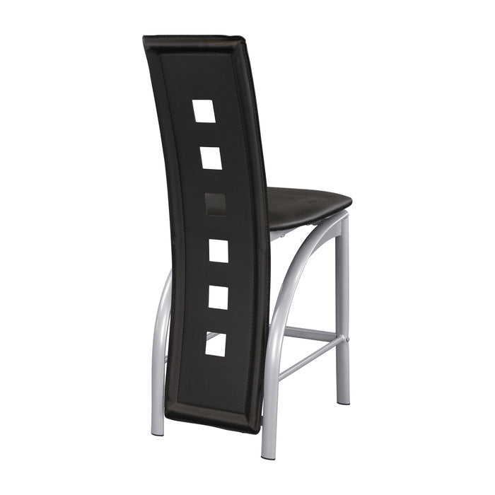 Sona Black/Silver Counter Chair