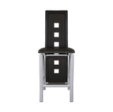 Sona Black/Silver Counter Chair