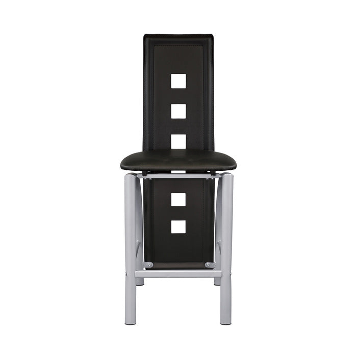 Sona Black/Silver Counter Chair