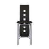 Sona Black/Silver Counter Chair
