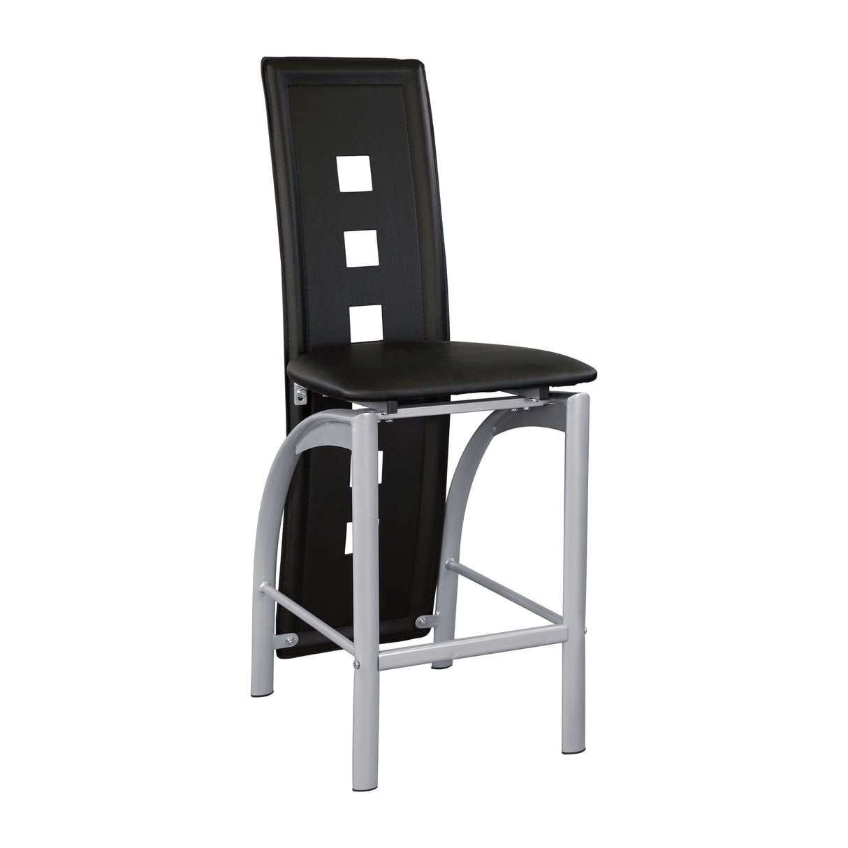 Sona Black/Silver Counter Chair